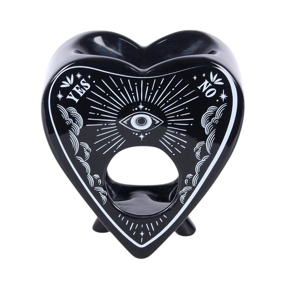 Something Different - Black Planchette and Wax Warmer Ölbrenner/Teelichthalter fürs Raumdüfte - Schwarz/Weiß
